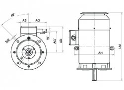 AVM132S02 , 7,5kW,2900ot, II 2G Exd IICT4, prub.,IE3